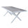 Table Mackay 200x100x75 h cm en Aluminium Blanc