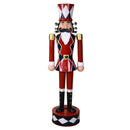 Soldatino Schiaccianoci in Metallo rosso cm Ø22/27xh85