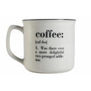 Tazza "coffee" double faces Ø9,2x8,7 cm in New Bone China VdE Tivoli 1996 Bianco