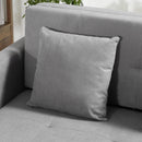 Divano Letto 2 Posti 152x101x81 cm in Tessuto Grigio