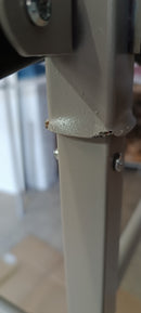 Gazebo Richiudibile Pieghevole 3x3m in Acciaio e PVC Impermeabile Bianco Seconda Scelta