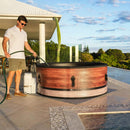 Vasca Idromassaggio Piscina Spa Duet Diva Smart 6 Adulti 930 L Ø173x65 cm in PVC Effetto Legno