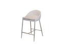 Set di 2 Sgabelli in Similpelle Morbida 80x45x47 cm TFT Stool Bianco