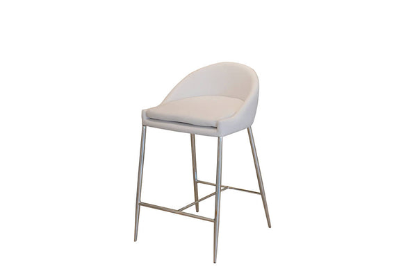 Lot de 2 Tabourets en Simili Cuir Souple 80x45x47 cm Tabouret TFT Blanc sconto