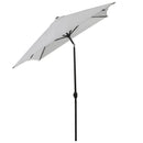 Ombrellone da Giardino 2x3 m Palo Ø38 mm Rettangolare in Alluminio Beach Bianco Crema