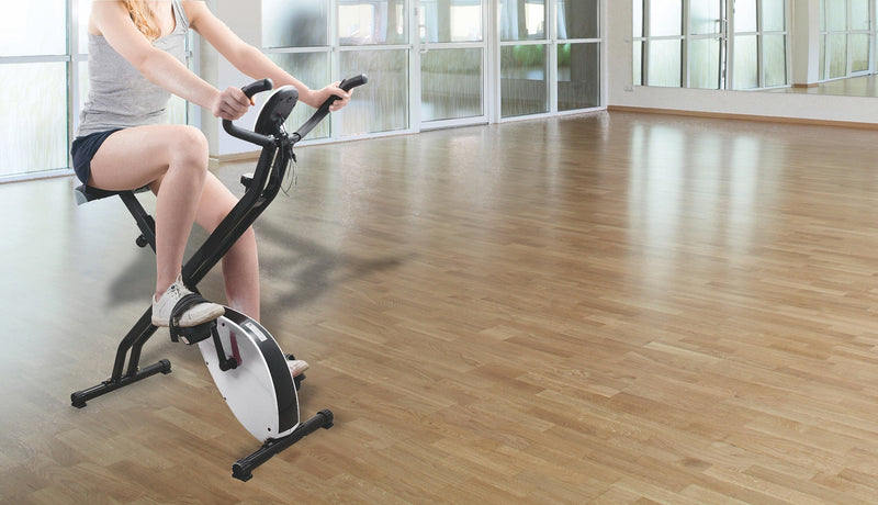 Cyclette Manuale Pieghevole 100Kg Kooper Simmy Bianca