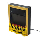 Camino Elettrico da Incasso o Terra 48x19x59 cm 2000W Oro 