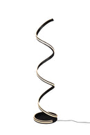 Piantana da Interno a LED in Metallo Nero Opaco