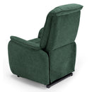Poltrona Alzapersona Elettrica 2 Motori 76x96x105 cm in Tessuto Boston Verde