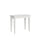 Console Extensible 90-204x48x77 cm en Mélamine Blanc