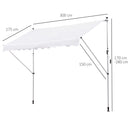 Tenda da Sole Avvolgibile 300x150cm  Casper Bianco