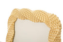 Cornice Bead Oro 20x2x25,3 cm in Poliresina e Vetro