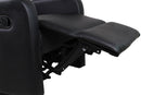 Poltrona Relax Manuale Reclinabile in Similpelle Vandi Nera