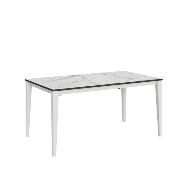 sconto Tavolo Allungabile 160/210/260x90x76,6 cm Kaneva Marmo Calacatta