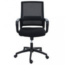 Poltrona da Ufficio Mollie 60x58x111/121 h cm in Poliuretano Nero