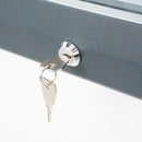 Bacheca da Esterno con Apertura a Ribalta 124,5x106,7x4,7 cm in Alluminio con Led Grigio Antracite