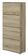 Étagère à Chaussures 4 Compartiments 67x28x147 cm 24 Paires en MDF Chêne