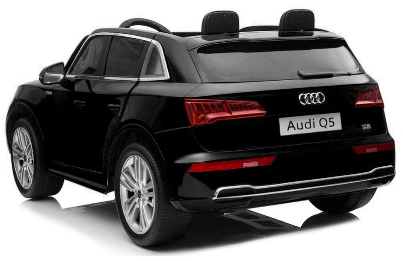 Macchina Elettrica per Bambini 2 Posti 12V Mp4 con Licenza Audi Q5 Quattro Nera