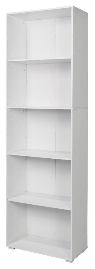 prezzo Bibliothèque 5 étagères 60x30x195 cm en MDF Blanc