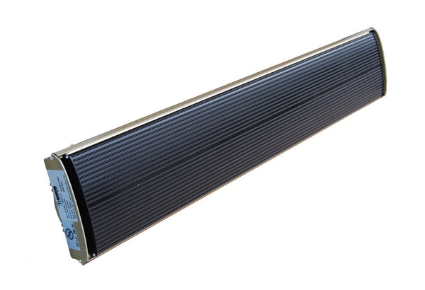 Radiateur Electrique Mural Infrarouge en Aluminium 1000W Jessen Noir prezzo