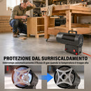 Riscaldatore Industriale a Gas Portatile 10 kW 38x19x30,5 cm con Protezione in Acciaio Laminato Nero      