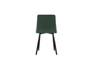 Set 4 Sedie Ariel 46x55x87,5 cm in Tessuto Easy-Clean Verde       