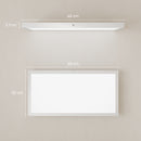Set 2 Plafoniere LED Sottili e Minimal 60x30x3,7 cm con Colore Regolabile in Acciaio e Plastica Bianco      