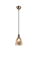 Lampada a Sospensione da Interno a LED in Metallo Ottone