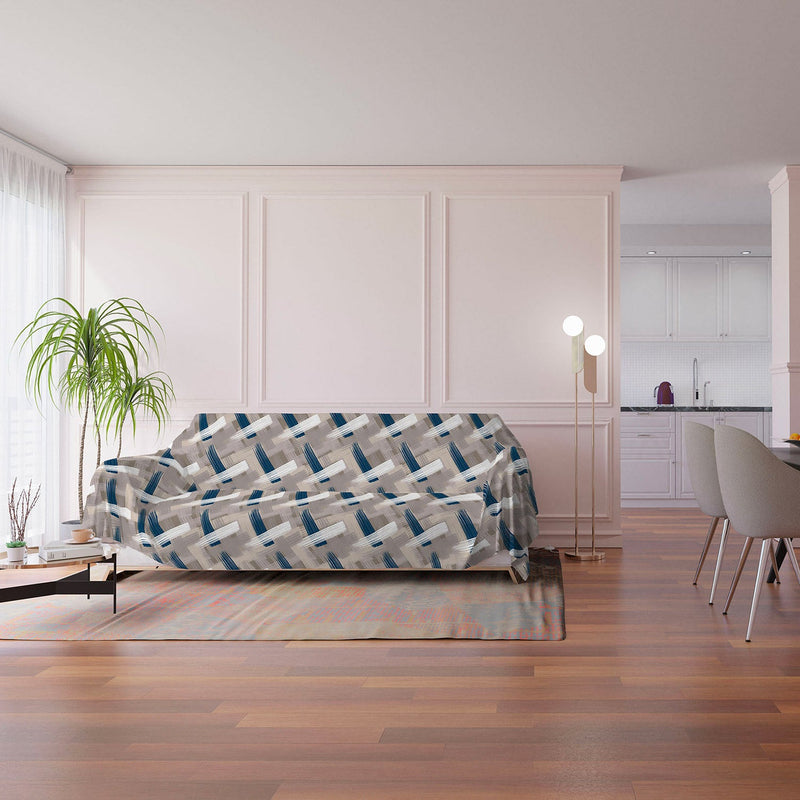 Telo Arredo Copritutto Copridivano in Microfibra Pennellate Varie Misure