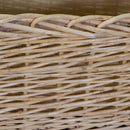 Set 3 portalegna in vimini foderata juta naturale 