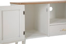 Mobile TV Matera 117x60x40 cm in Legno MDF e Ferro Bianco/Marrone