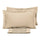 Ensemble de draps doubles dessus et dessous et taies d'oreiller unies Garrini Clarice Beige