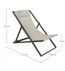 Set 4 Sdraio Pieghevoli Taylor Grigio Scuro Taylor Grigio Scuro 