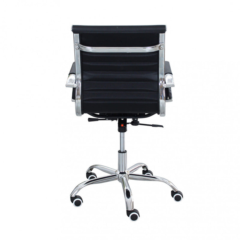 Poltrona da Ufficio Julie 60x60x100/110 h cm in Poliuretano Nero