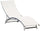 Vorghini Onda Transat de jardin en aluminium écru