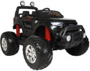 Macchina Elettrica per Bambini 2 posti Fuoristrada 24V con Licenza Ford Monster Truck 4x4 Nera