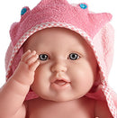 Bambola Bebè Neonato con Accappatoio Principessa 43cm JC Toys
