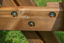 Tavolo con Panche da Campeggio Picnic 177x153x74A cm Picnic Oasi inclusive in Legno di Pino Impregnato Marrone  