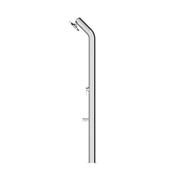 prezzo Mélangeur de douche de jardin et lave-pieds ATI Showers UNI-1M en acier inoxydable anodisé