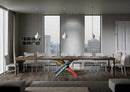 Tavolo Allungabile 200-460x90x77 cm Volantis Noce Telaio 4B 