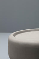 Tavolino Ø42xH52 cm in MEF e Metallo Kenzo Grigio