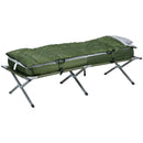 Set Brandina da Campeggio con Materasso Gonfiabile Cuscino Sacco Letto e Borsa di Trasporto Verde