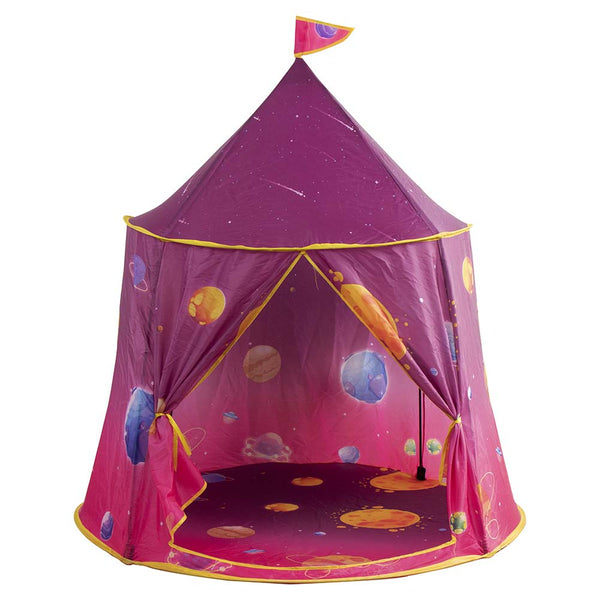 Tenda Casetta Gioco Bambini Capanna Castello Giocattolo in Tessuto 120x116 Rosa online