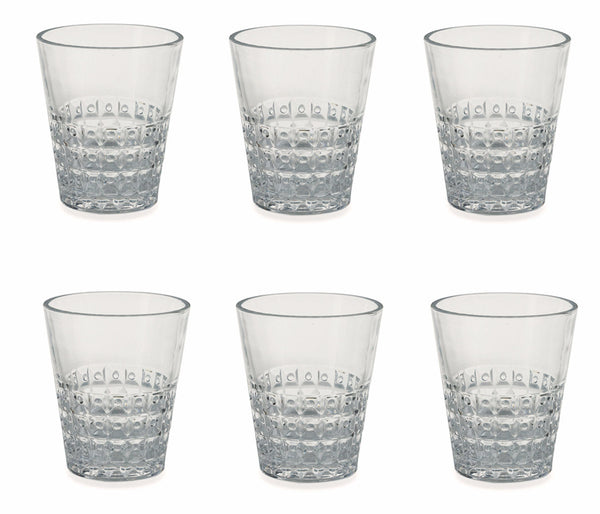 Set de 6 verres Ø8,3x10 cm en verre VdE Tivoli 1996 Pixel Transparent prezzo