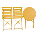 Set Tavolino e 2 Sedie Pieghevoli da Giardino Teresa Mostarda 