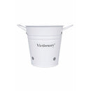 Secchiello Aglio 1 Litro in Metallo VdE Tivoli 1996 Bianco