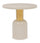 Nalima Table Basse Crème D50.5 Ronde en Métal