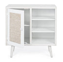 Credenza 1 Anta 3 Ripiani Montiel in Legno