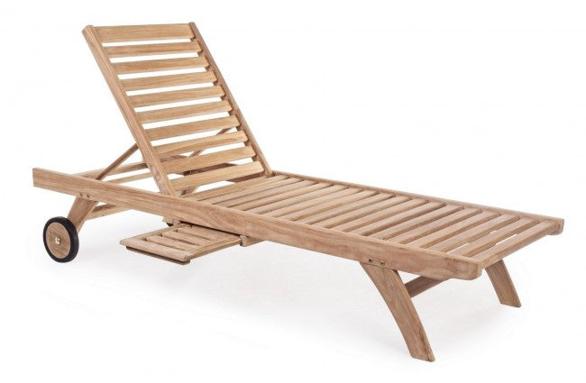 Lettino con Ruote Maryland in Teak