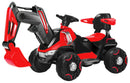 Escavatore Elettrico per Bambini 6V Kidfun Ruspa Force Rosso e Nero